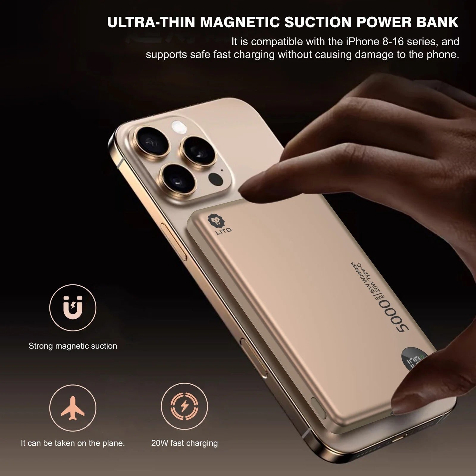 Lito Ultra-Slim 5000 mAh Powerbank