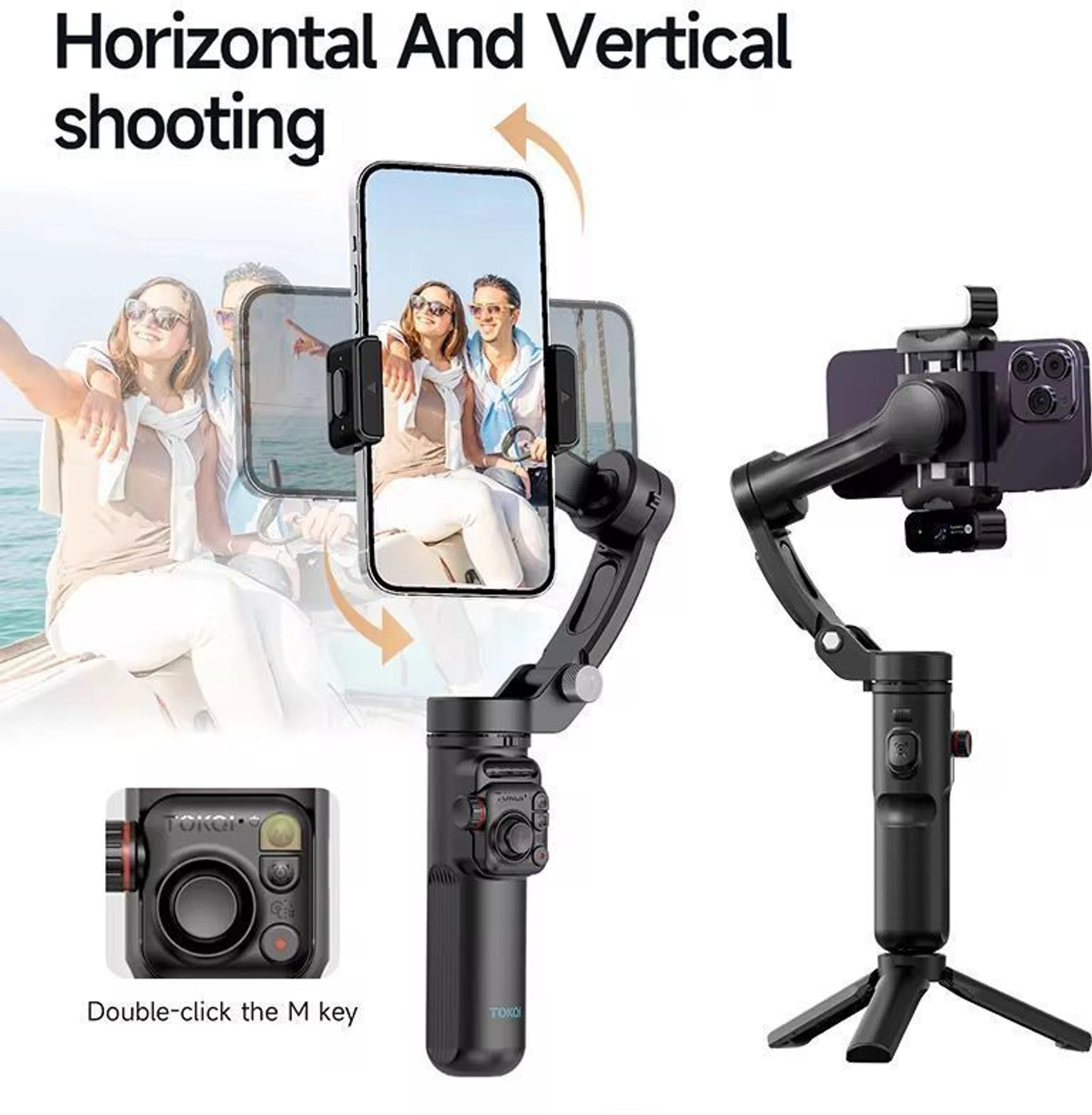 TOKQI M02 3-Axis Smartphone Gimbal Stabilizer