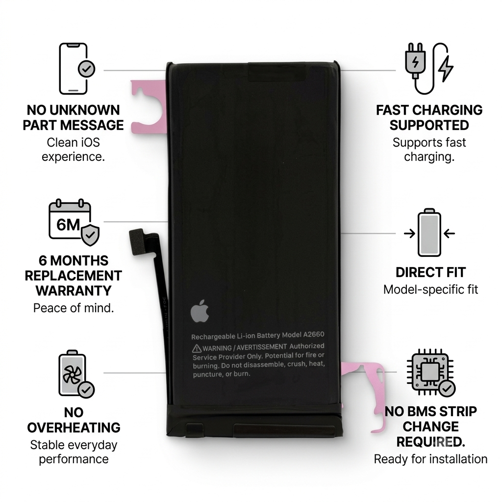 iPhone 13 mini battery (2,406 mAh)