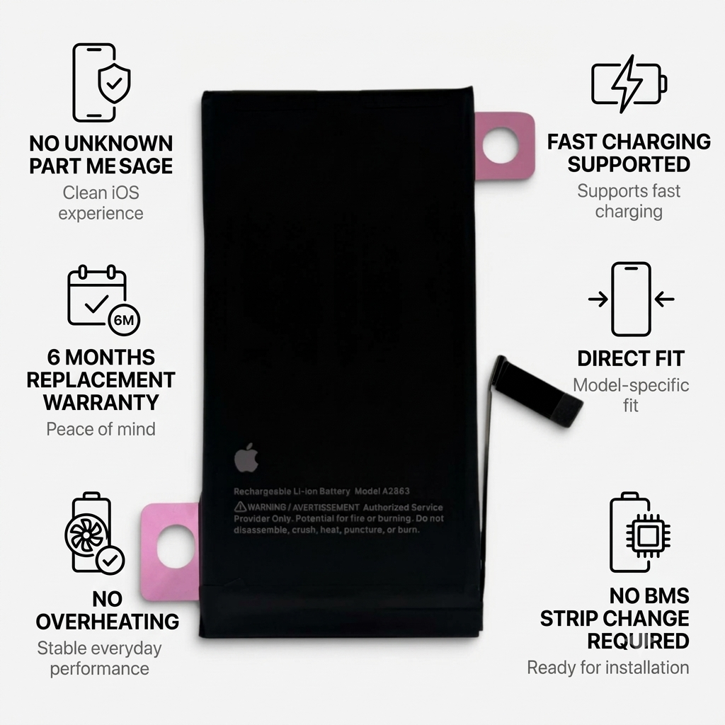 iPhone 14 battery (3,279 mAh)